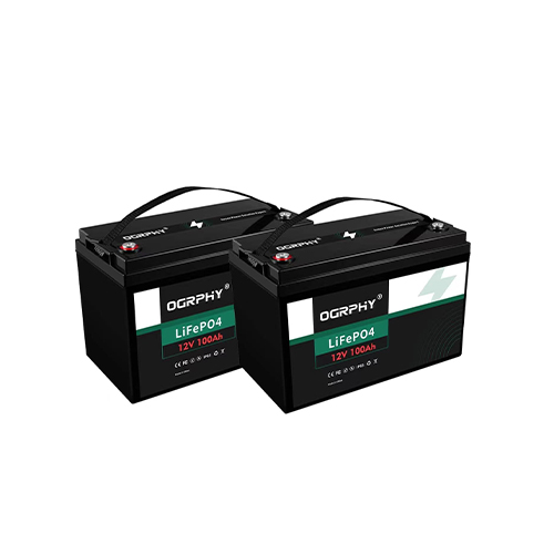 OGRPHY 12V 100Ah Deep Cycle LiFePO4 Battery-2 Pack