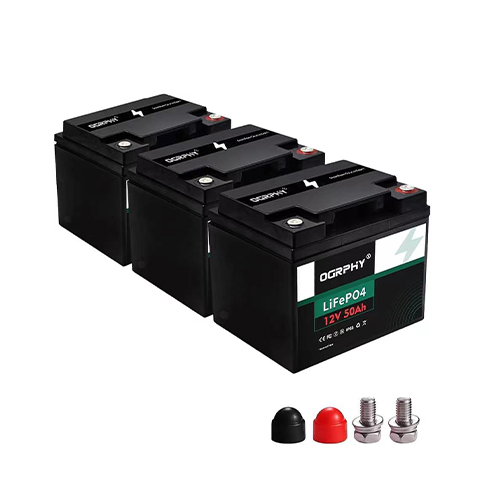 OGRPHY 12V 50Ah LiFePO4 Battery-3 Pack