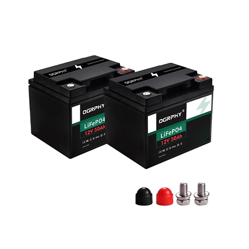 OGRPHY 12V 50Ah LiFePO4 Battery-2 Pack