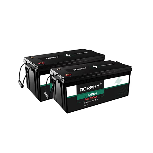 OGRPHY 24V 100AH LiFePO4 Battery, 2560Wh Grade A Cells Deep Cycle Battey