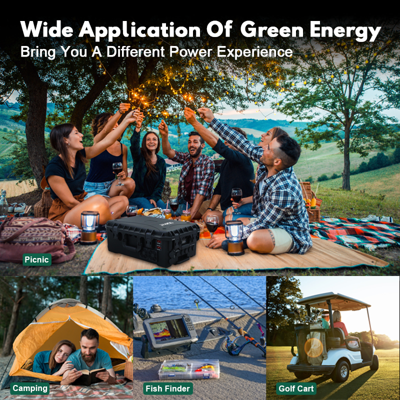 OGRPHY 48V(51.2V)100Ah LiFePO4 Battery,Portable Trolley Case Emergency Energy Storage Power Supply