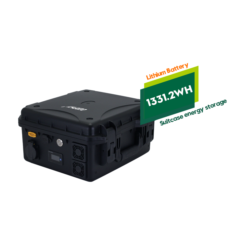 OGRPHY 24V(25.6V)52Ah LiFePO4 Battery,Portable Suitcase Emergency Energy Storage Power Supply